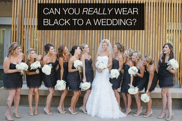 can you wear a black dress to wedding