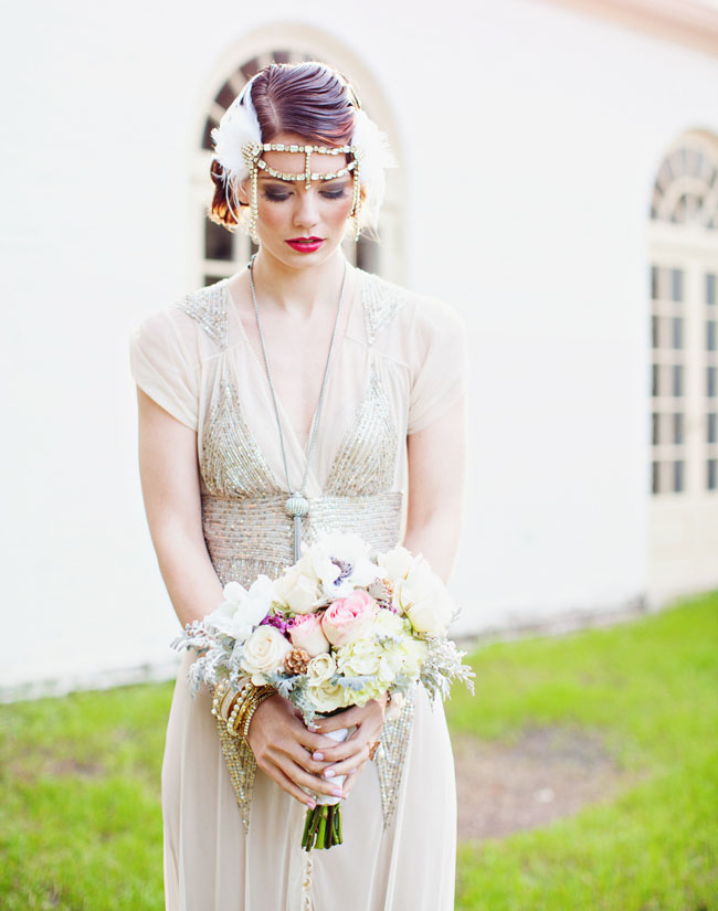 vintage gatsby wedding dress