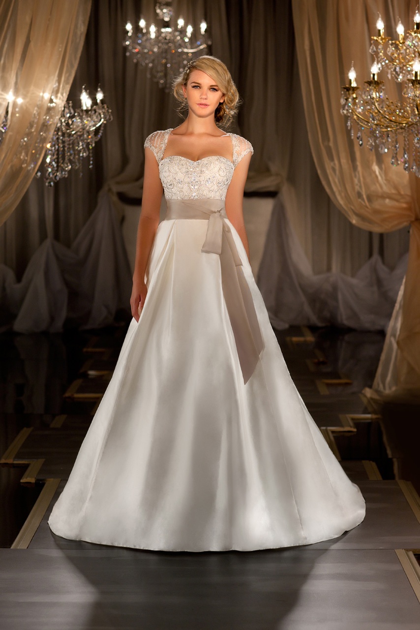 best wedding dress style for large bust