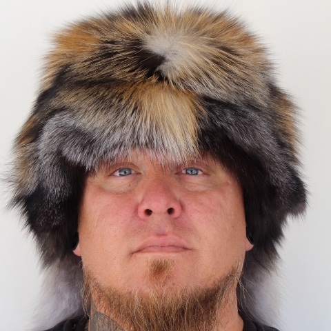 Accessoires Hoeden & petten Wintermutsen Bontmutsen Cross Fox Mountain Man Hat Fur Hat Real fox fur 