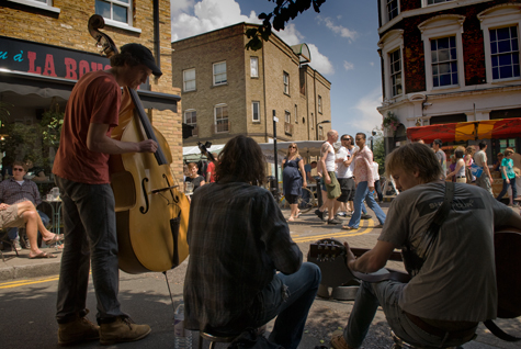 Buskers at Broadway Market