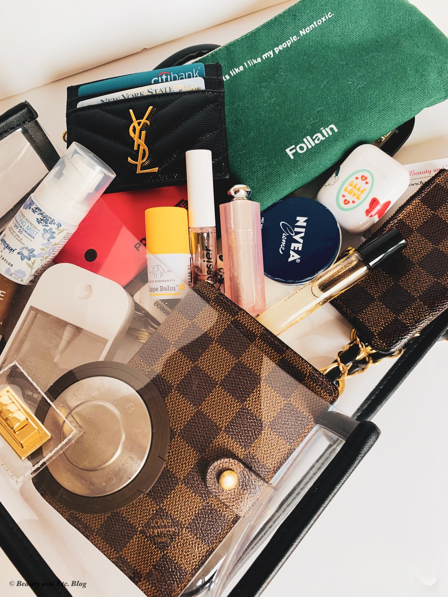 Whats's in My Bag-Clear  Bag — Beauty and Etc.