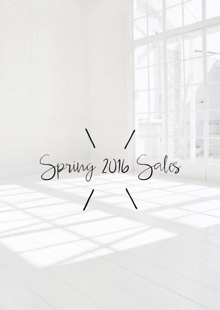 Spring 2016 Sales