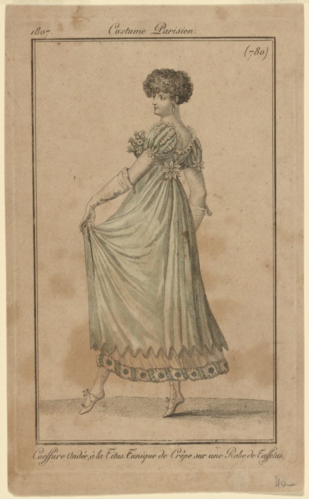 "Costume Parisien." 1807. Courtesy of the New York Public Library Digital Collections. 
