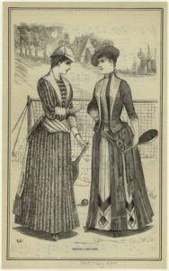 "Tennis-Costumes." 1889. Courtesy of The New York Public Library Digital Collections. 
