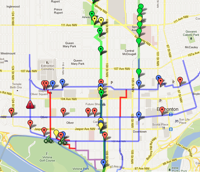 West Downtown Complete Streets map