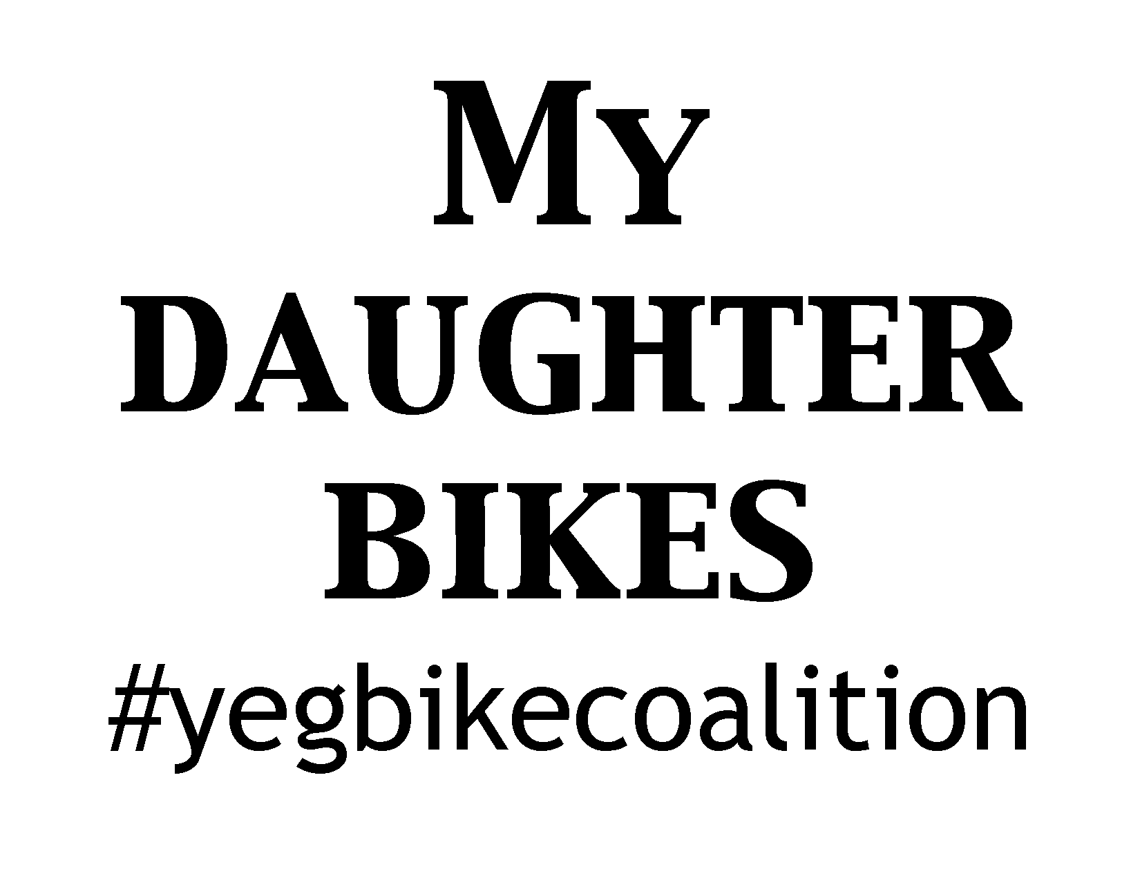 My daughter bikes