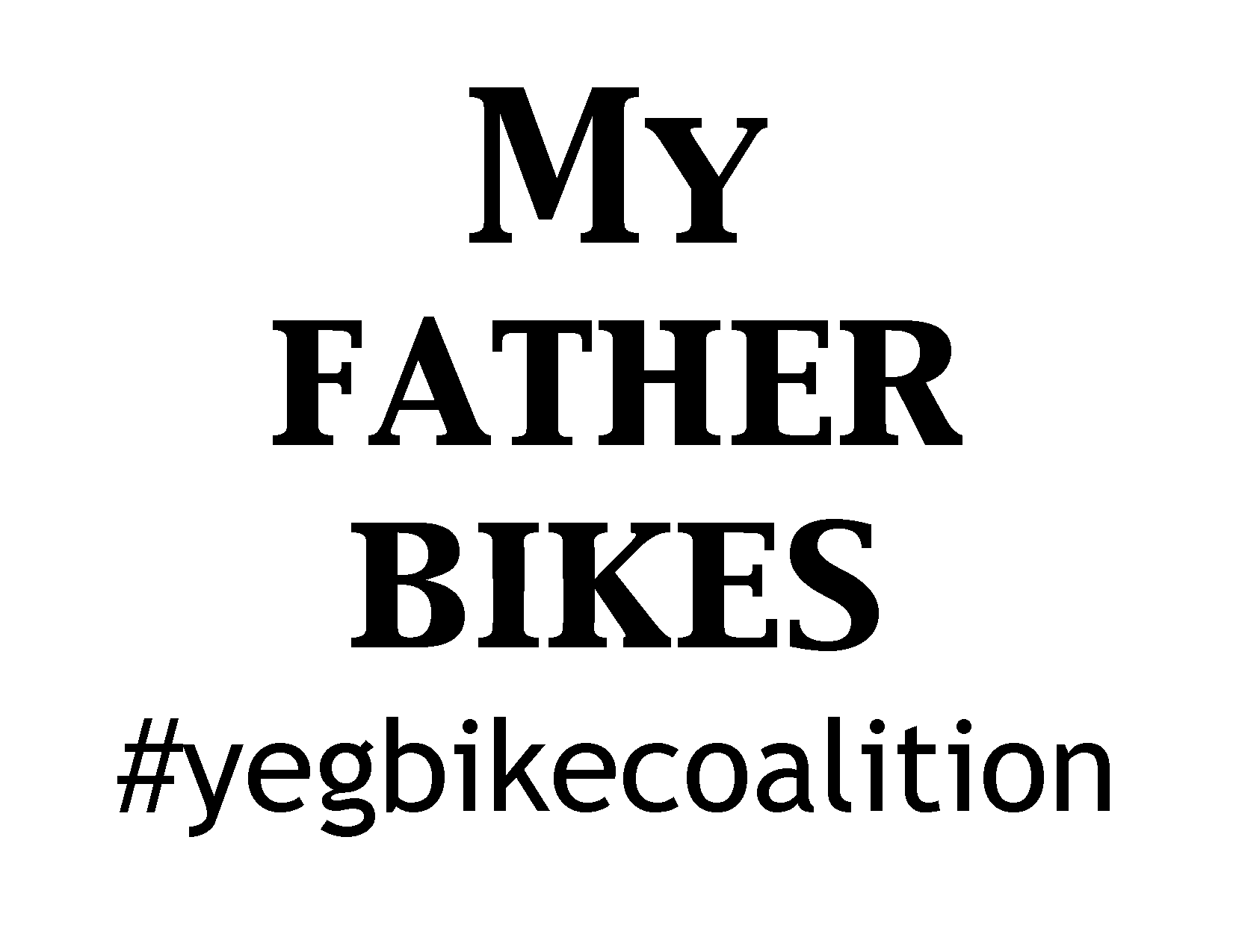 My father bikes