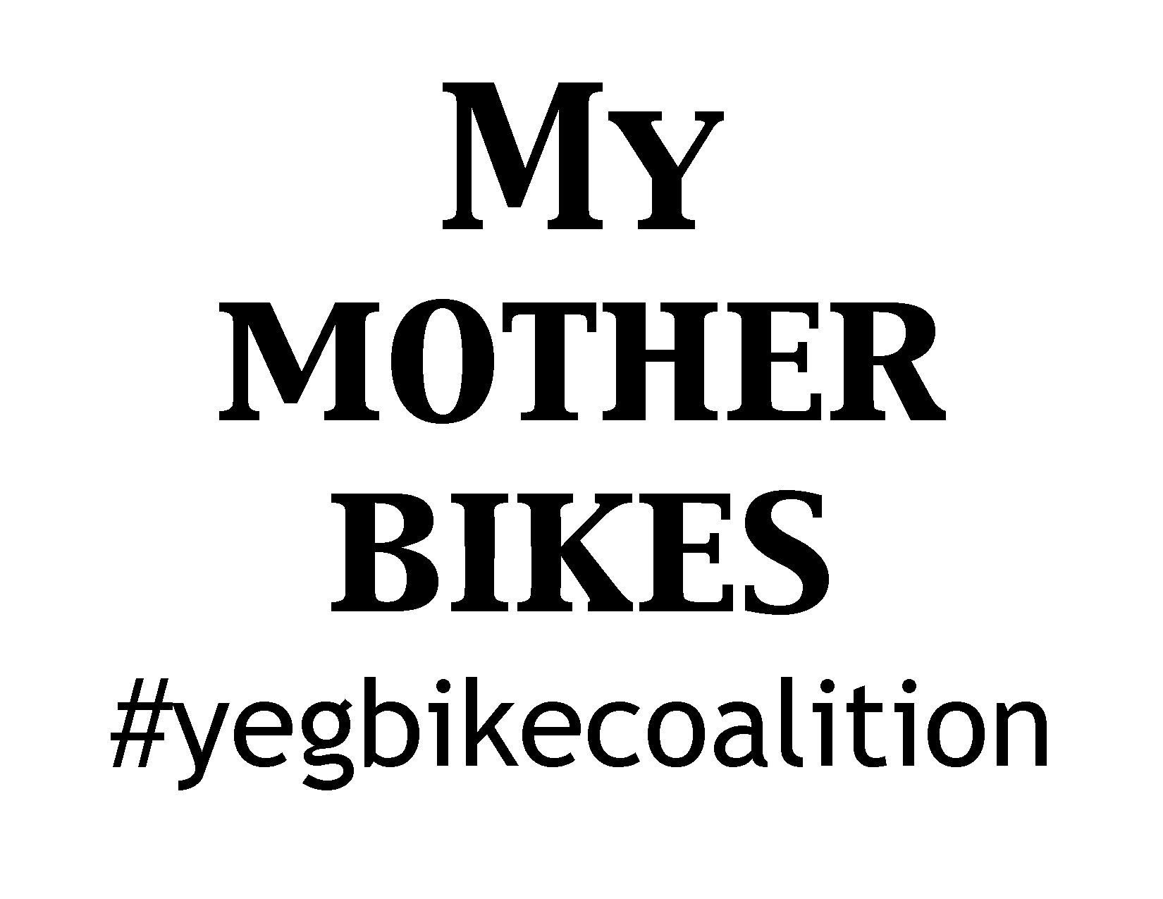 My mother bikes