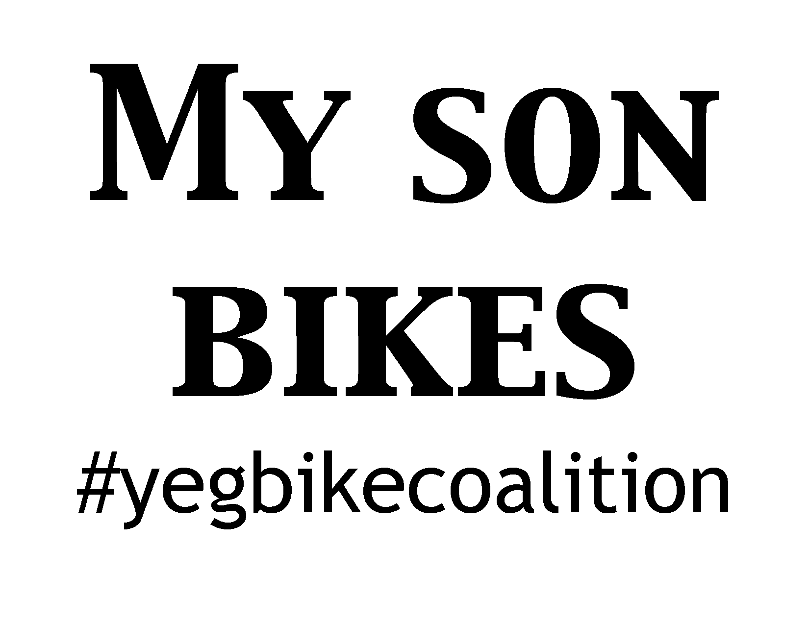 My son bikes