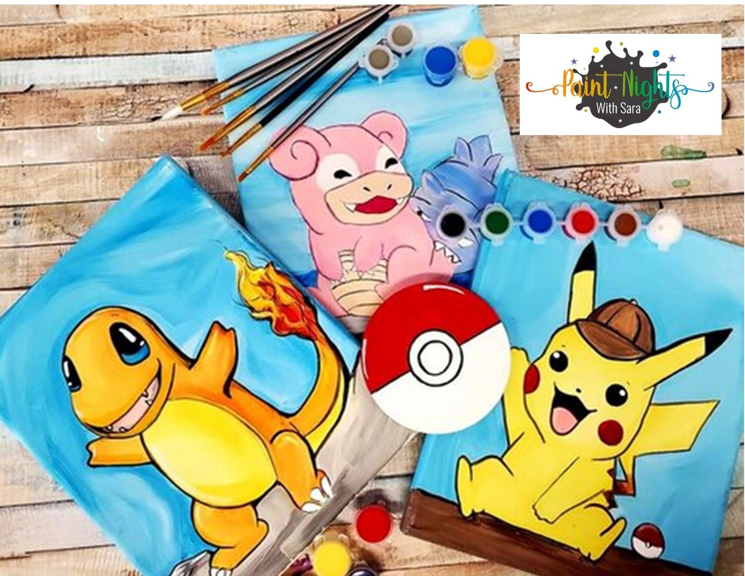 Pokemon Paint Kit — Paint Nights With Sara & Co.