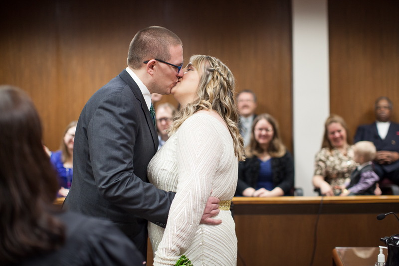 Cristina and Noah's elopement at the Hillsboro, Oregon courthouse | Portland, Oregon Elopement Photography | Hailey King Photography