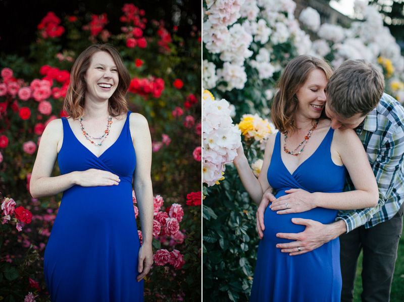 Maternity Portraits at Peninsula Park Rose Garden | Hailey King Photography | Portland Oregon lifestyle photographer | haileyking.com