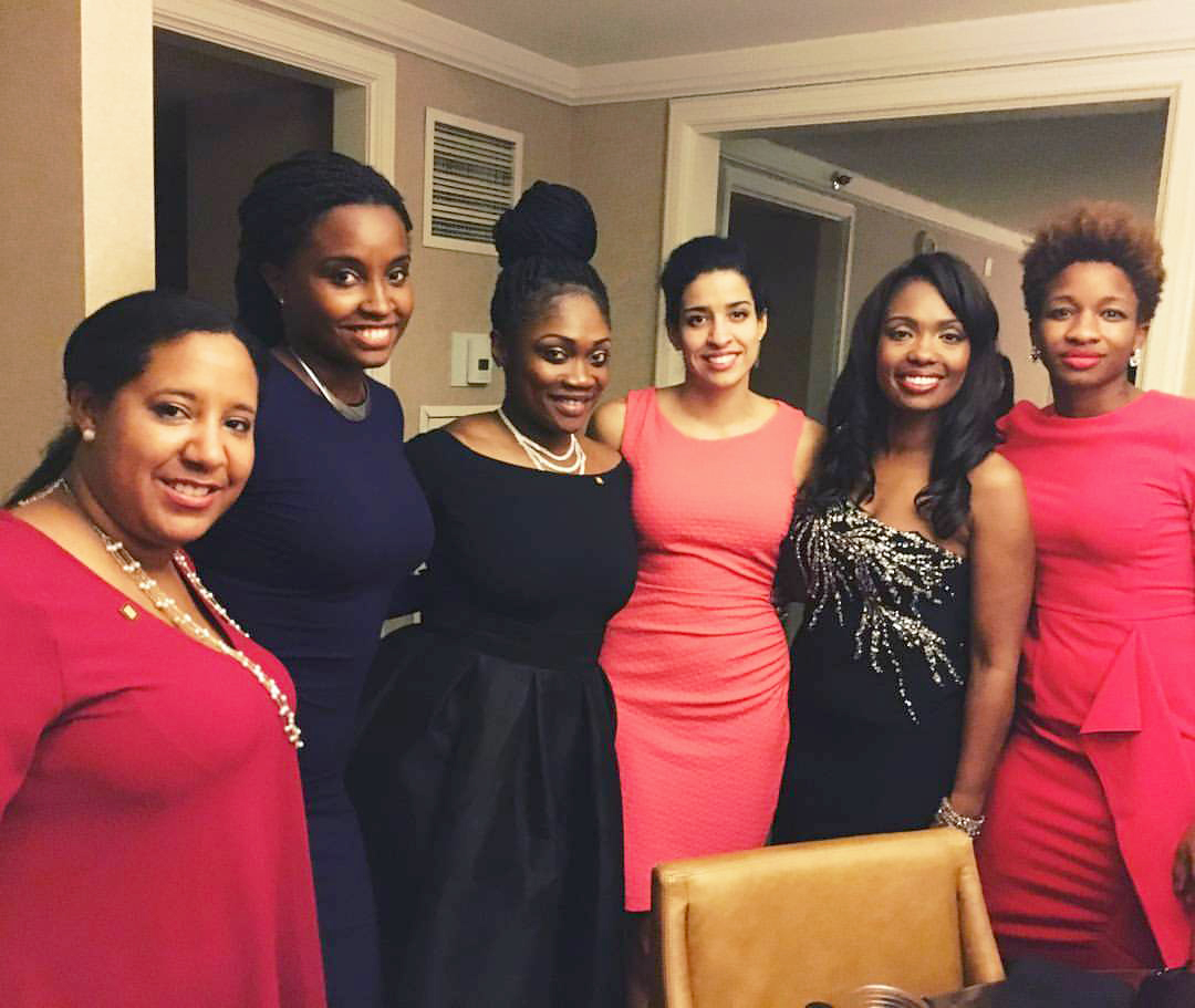 Imani (second from left) with Tya Winn, Tiffany Brown, Victoria Acevedo, Nicole Singleton, and Gabrielle Riley at NOMA Conference in Los Angeles, 2015.
