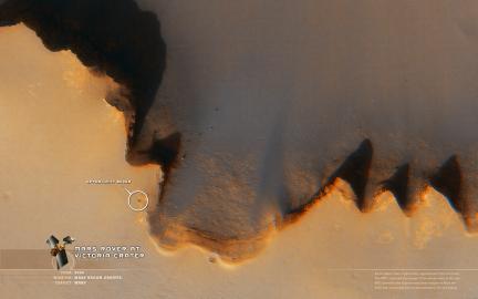 Wallpaper: Opportunity at Victoria Crater