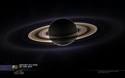 Wallpaper: Saturn Eclipse