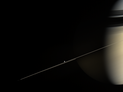 Saturn Dimly Illuminated by Ringshine