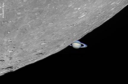moon and Saturn