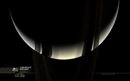 Wallpaper: Crescent Saturn II