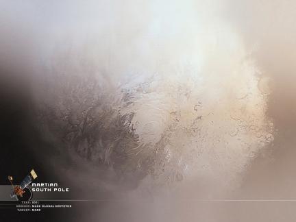 Wallpaper 1024x786: Martian South Pole