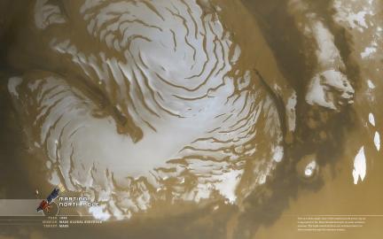 Wallpaper: Martian North Pole