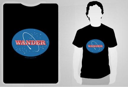 Wander In Space Tee at redbubble.com