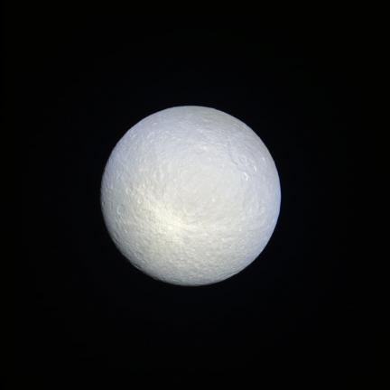 Rhea composite from infrared, ultraviolet and green filters