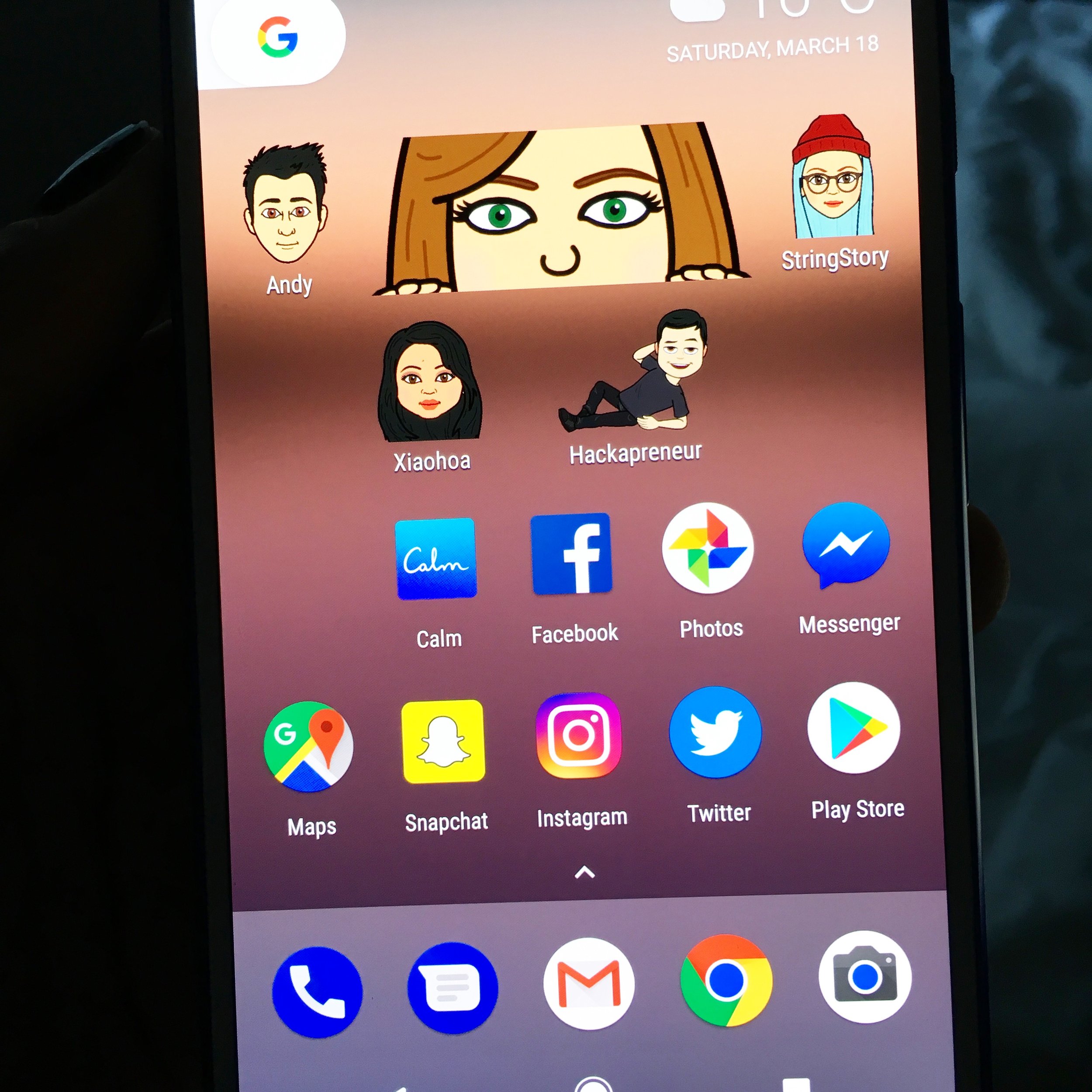 Snapchat Bitmoji widget