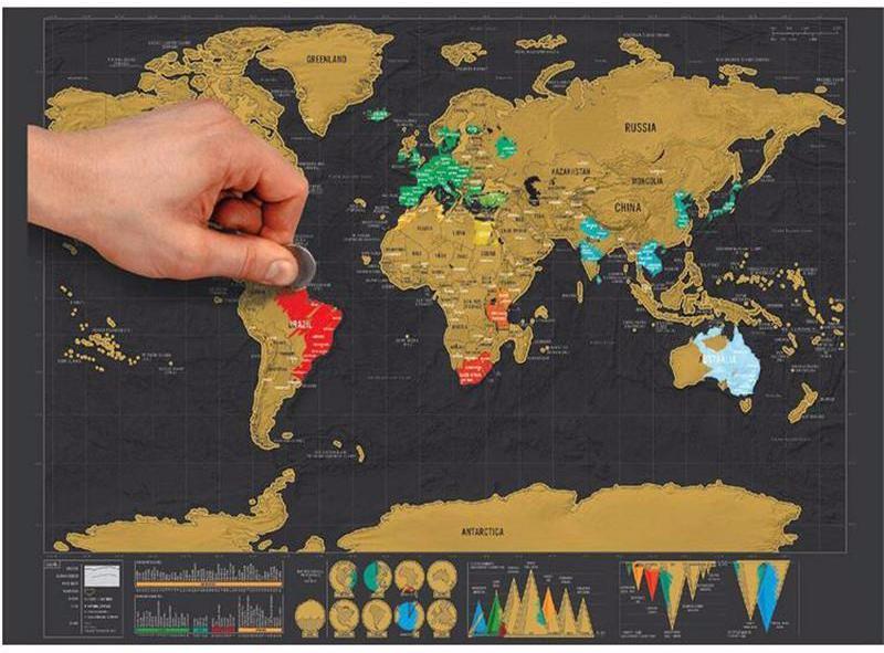 Scratch Off World Map Wanderroam