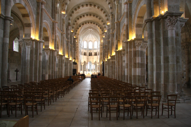 Monks singing in a cathedral in Velizy, France