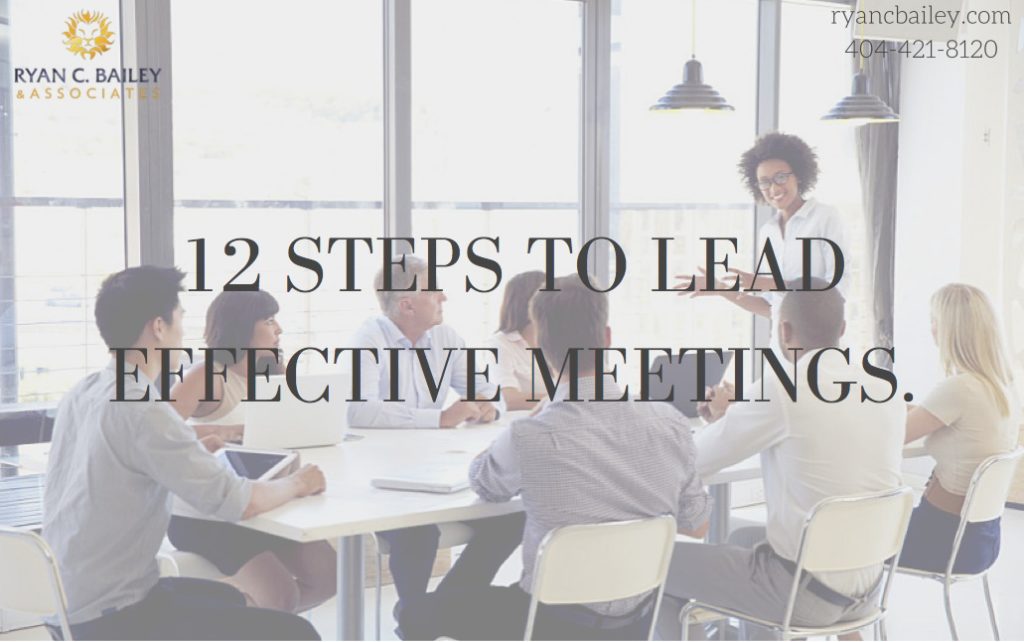 12 steps to lead effective meetings