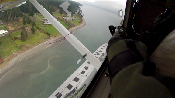 View from the WDFW seabird spotting plane. Joe Evenson/WDFW