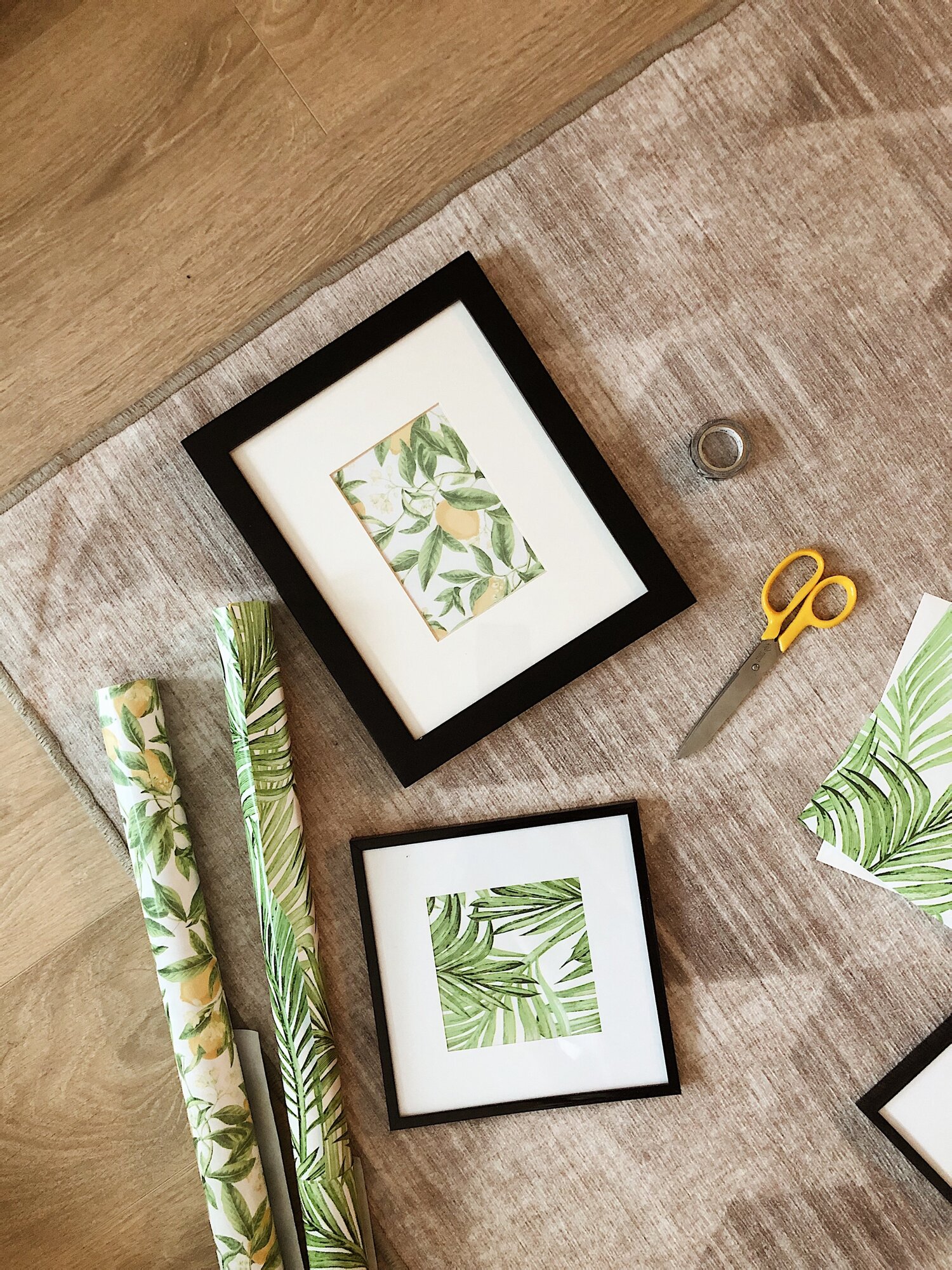 DIY - Wrapping Paper Framed Wall Art — Blush & Letters co.