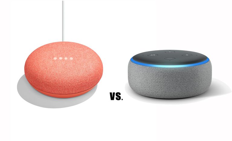 difference between amazon echo and google home mini