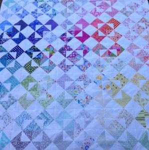 QS Quilt top made with my Kate Spain Australia Charm Swap goodies This baby is just for me! :D
