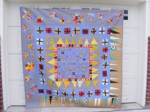 One of Tia's liberated medallion quilts in Gwen Marston's book (I posted a pic of the book recently) ~