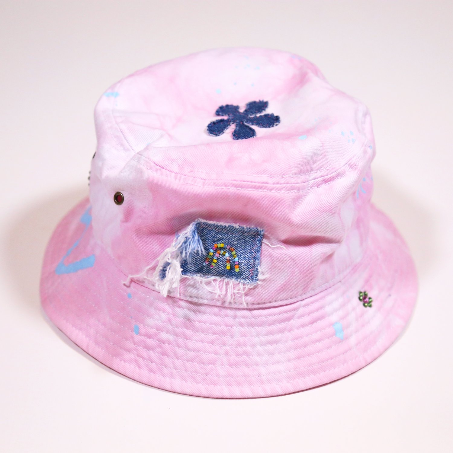 Beaded Rainbow Bucket Hat — NINA DANI