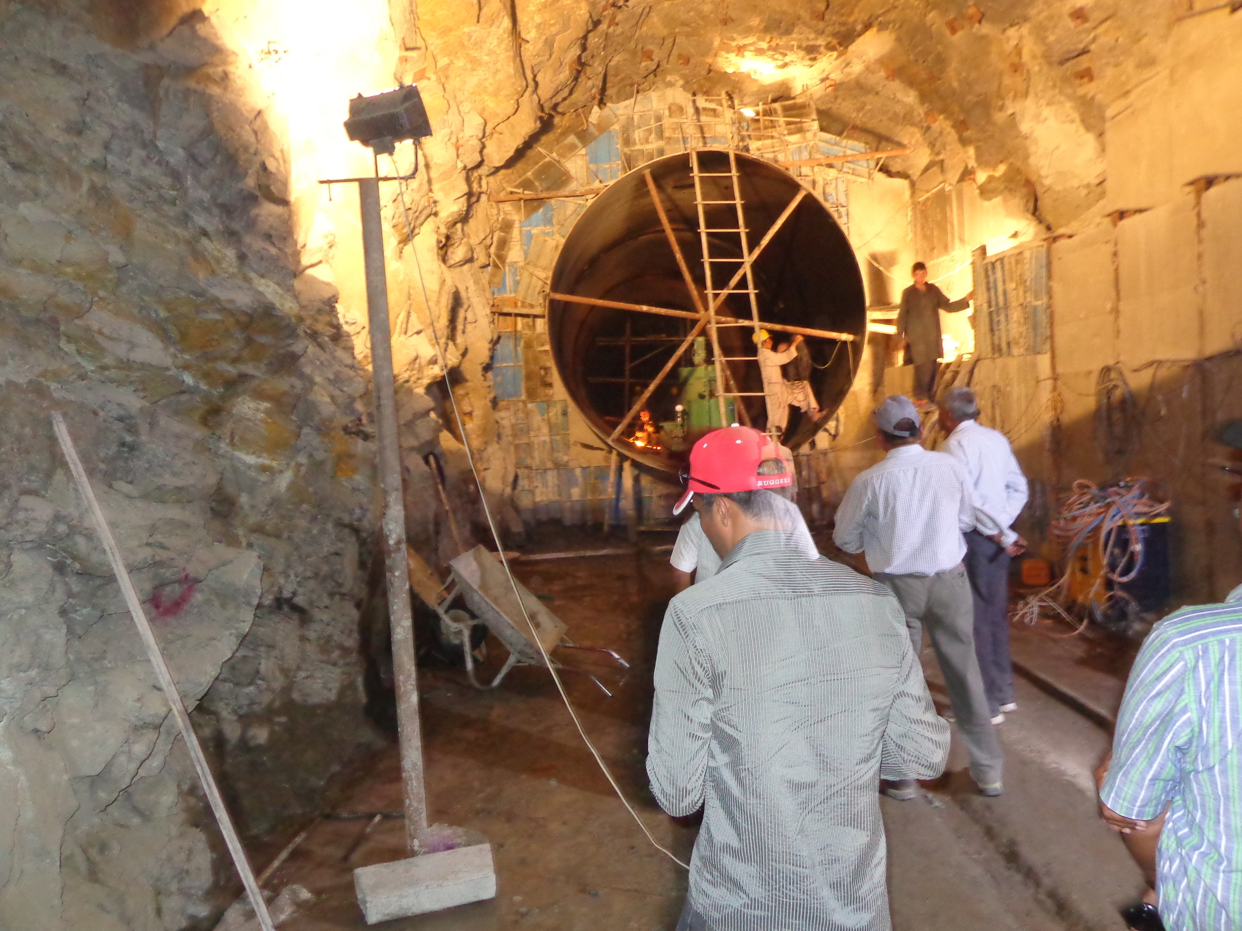 Inside the penstock tunnels