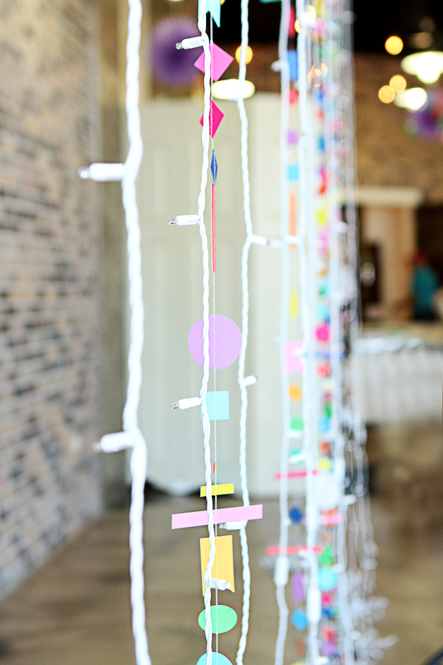 Fun confetti garland and other ideas for a confetti party!