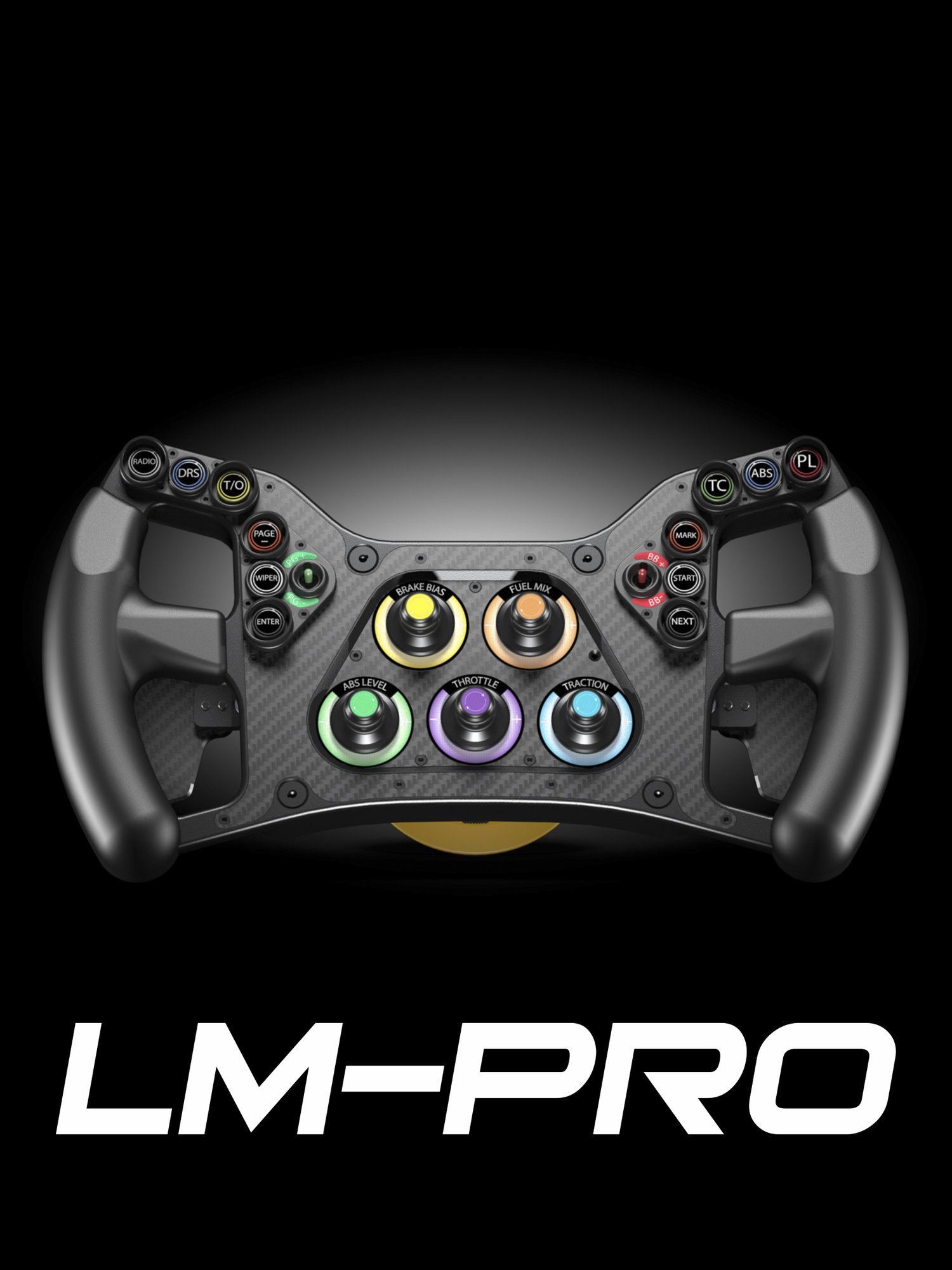 LM-PRO racing steering wheel — Precision Sim Engineering