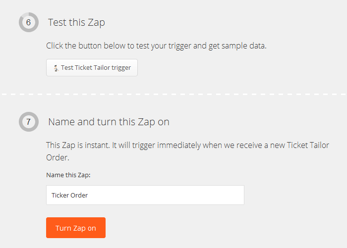 zap testing and activation