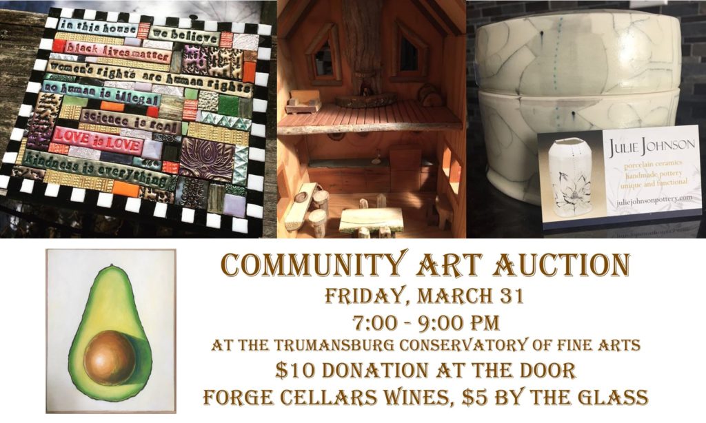 Community Art Auction Collage