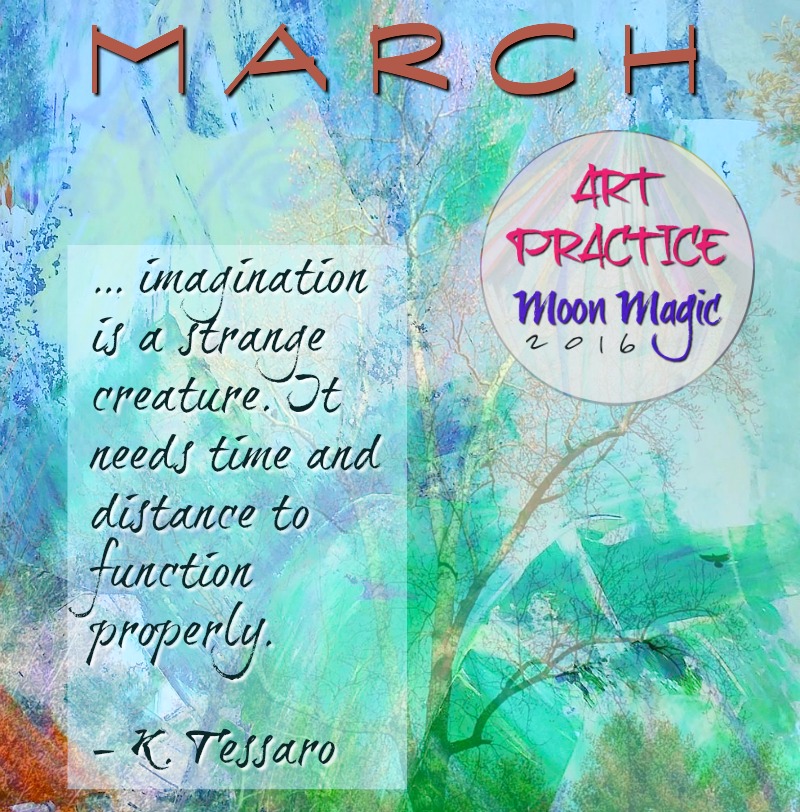 March New Moon Creative Practice Invitation for Art Practice, Moon Magic