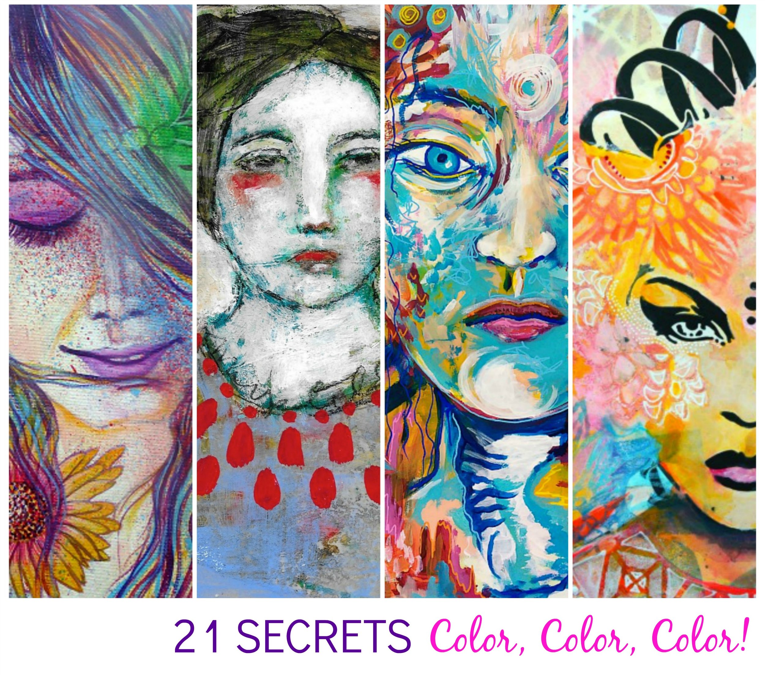 24 ways of exploring color, Color, COLOR! come art journal with us - 21 SECRETS Fall 2016 (I'm returning to teaching in this one!)
