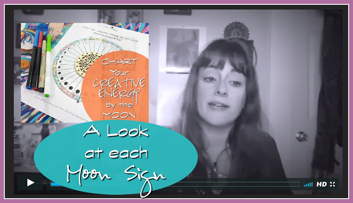 Chart Your Creative Energy by the Moon part 4 - extra video lesson on daily Moon Signs 