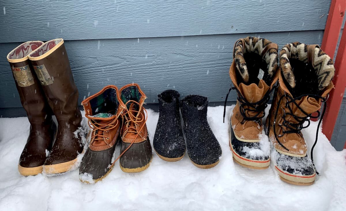 The boots of winter