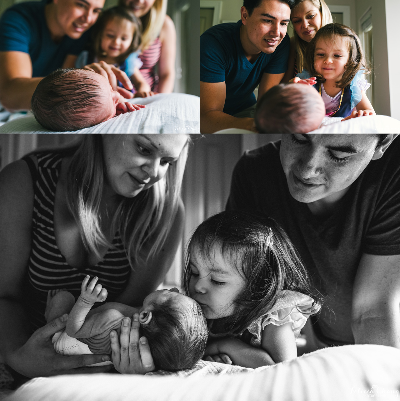 family of four with newborn, North Vancouver newborn photographer, Felicia Chang Photography
