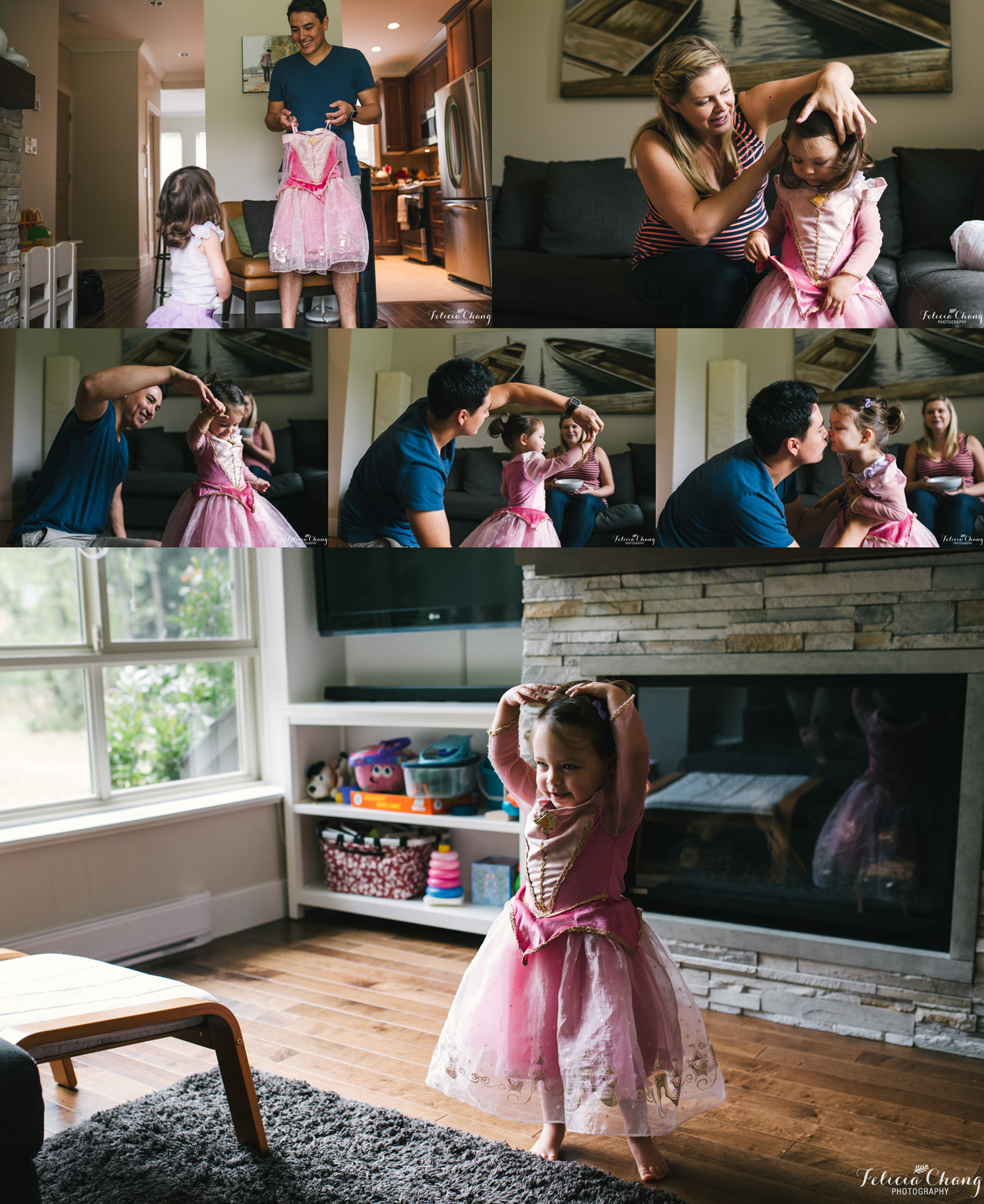 dance party with daughter, North Vancouver newborn photographer, Felicia Chang Photography