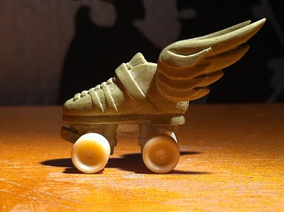 Tiny Riedell derby skate miliput sculpt