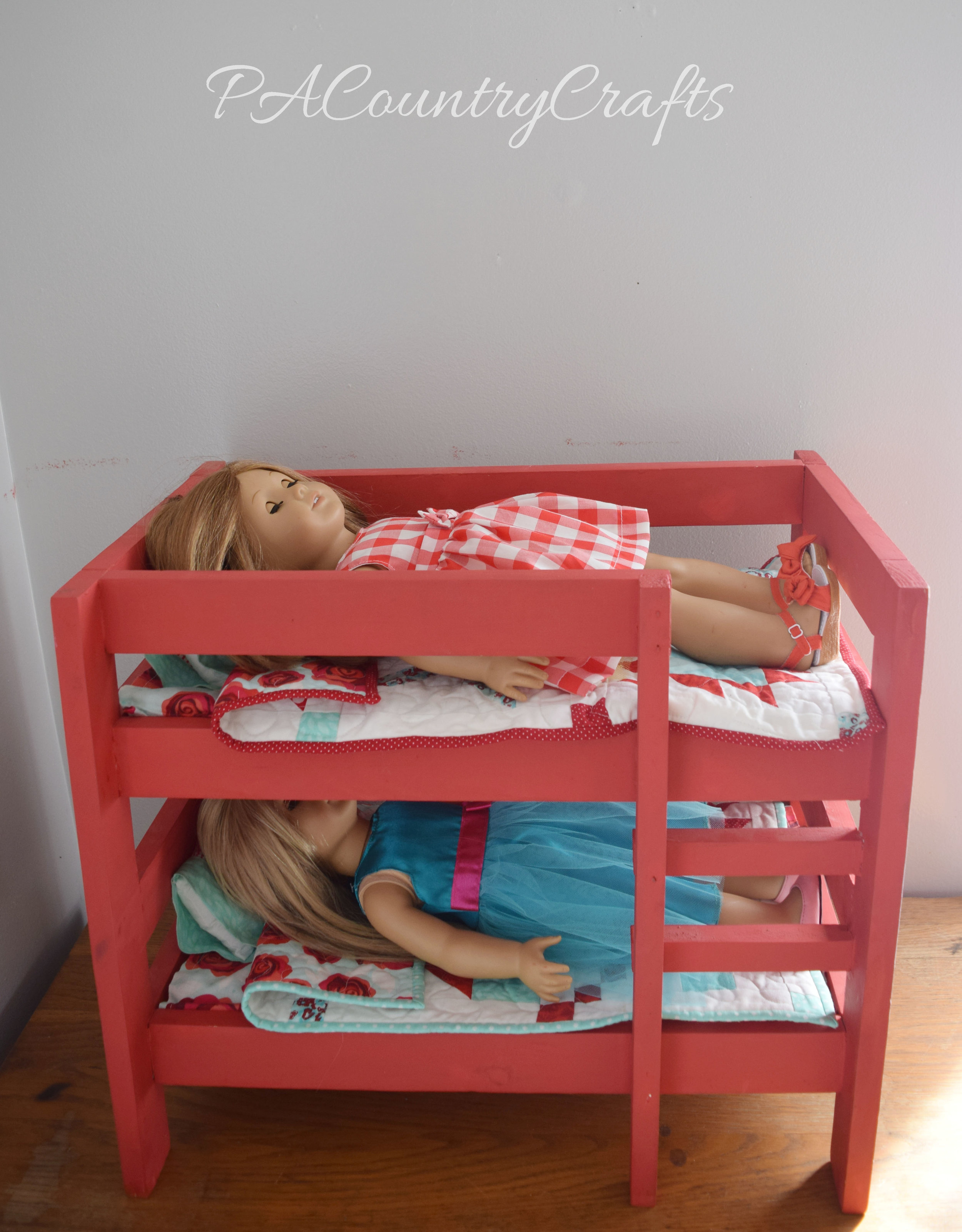 DIY doll bunk beds